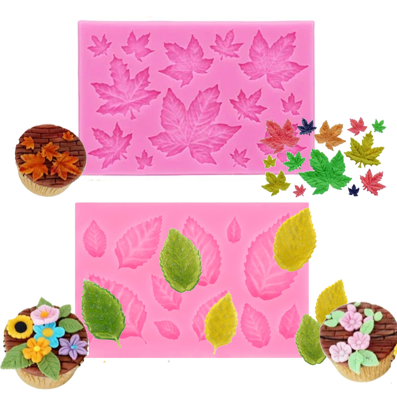 Soap Making Diy - Set Cetakan Silikon Daun Maple untuk