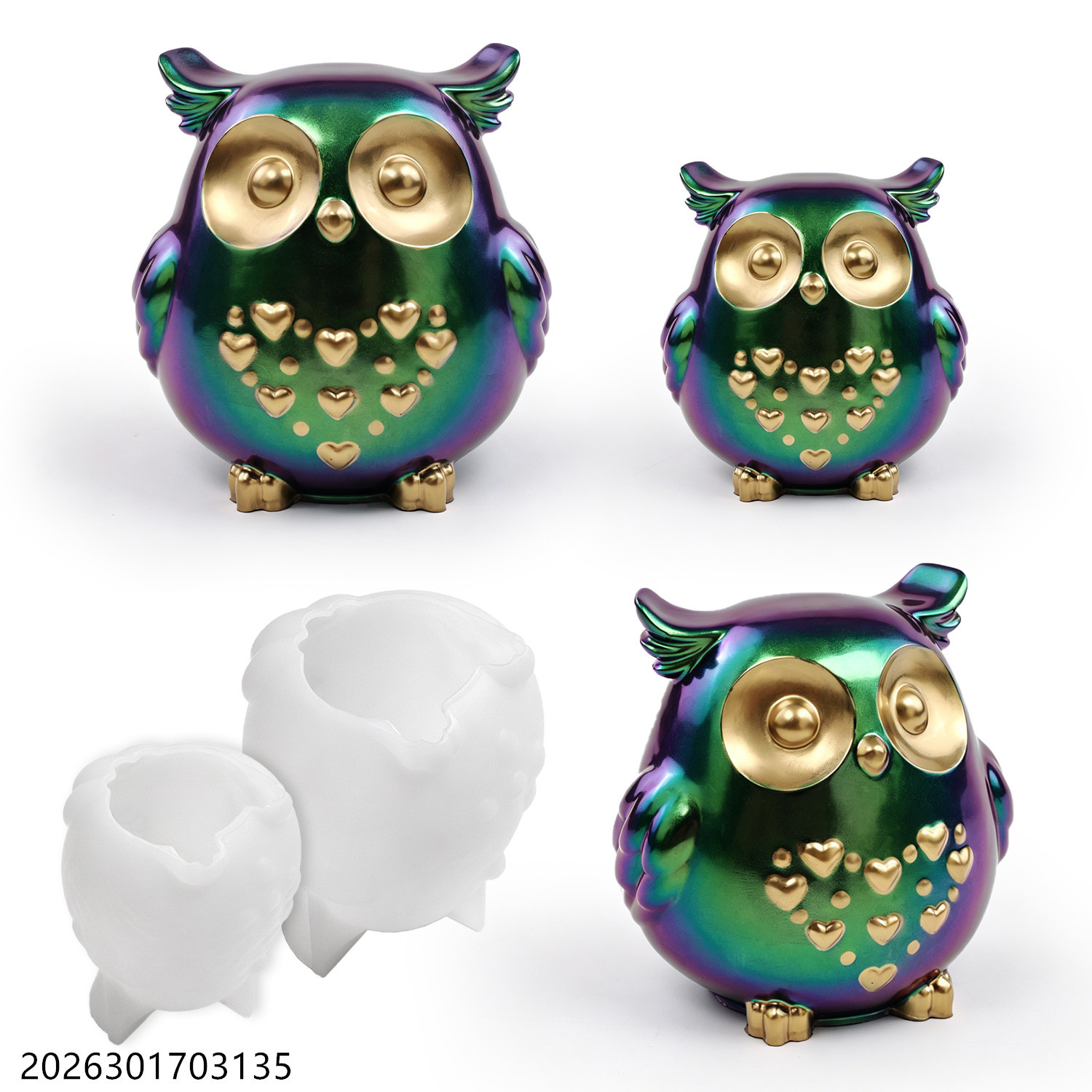 Soap Making Diy - Cetakan Silikon Burung Hantu 3D Bentuk