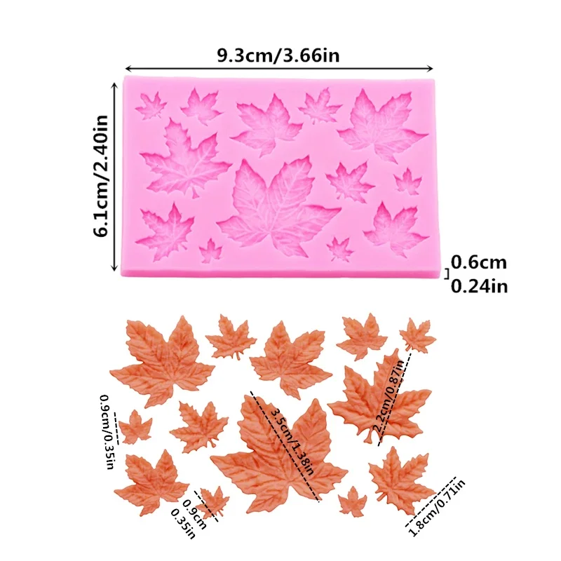 Set Cetakan Silikon Daun Maple - Soap Making Diy ulasan dan harga
