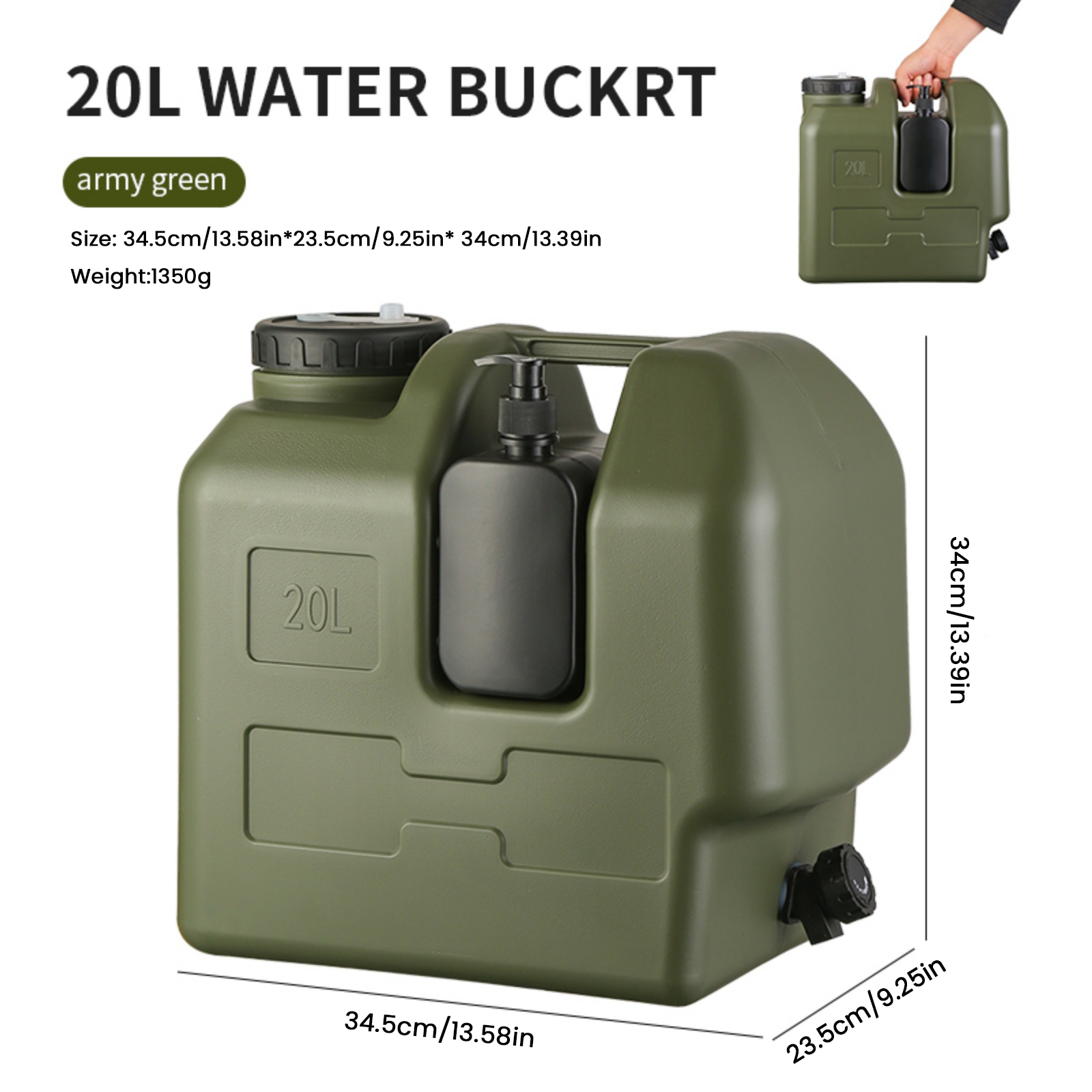 15/20L Tempat Penyimpanan Air  - Soap Making Jug ulasan dan harga