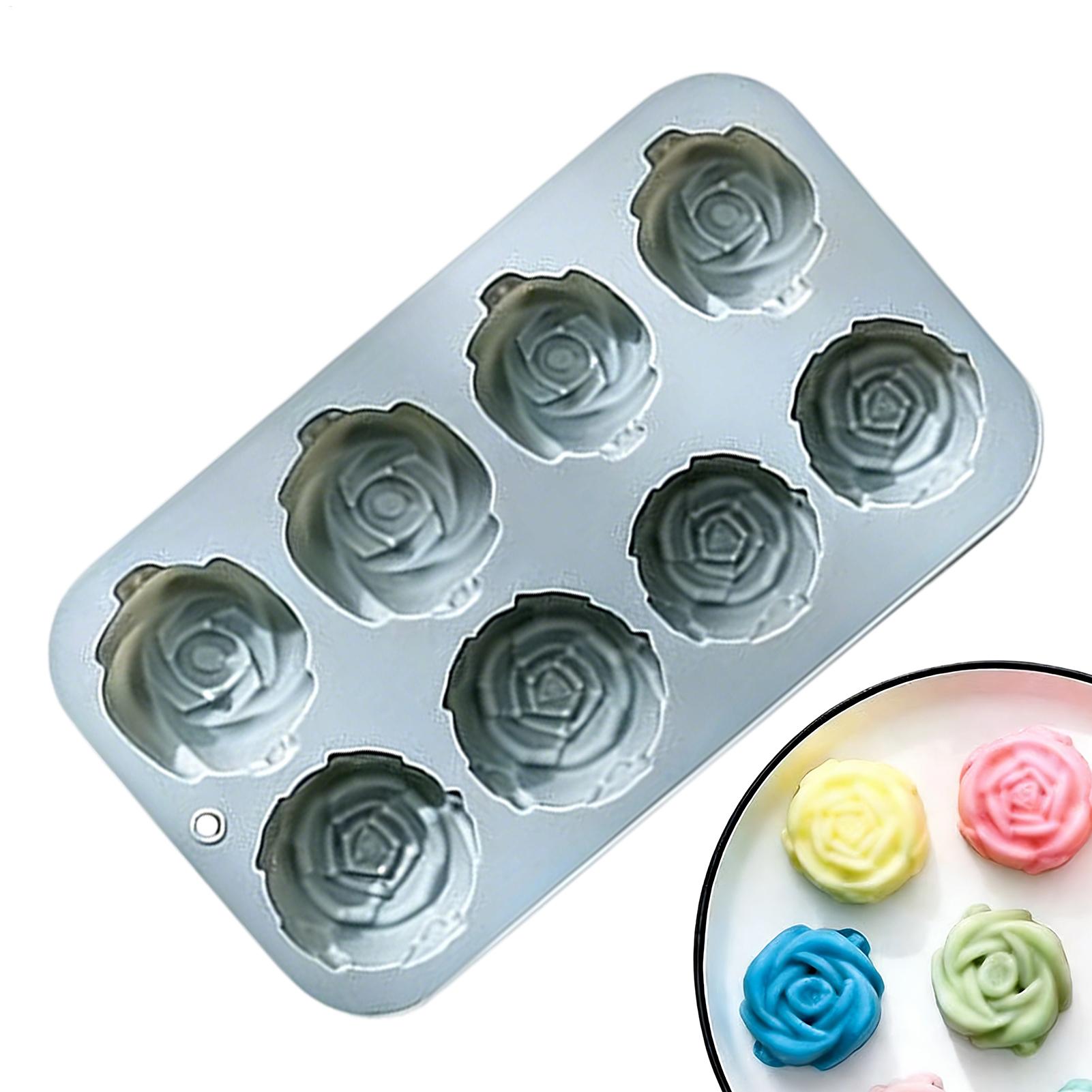 Cetakan Silikon Bunga Mawar 8  - Soap Making Diy ulasan dan harga