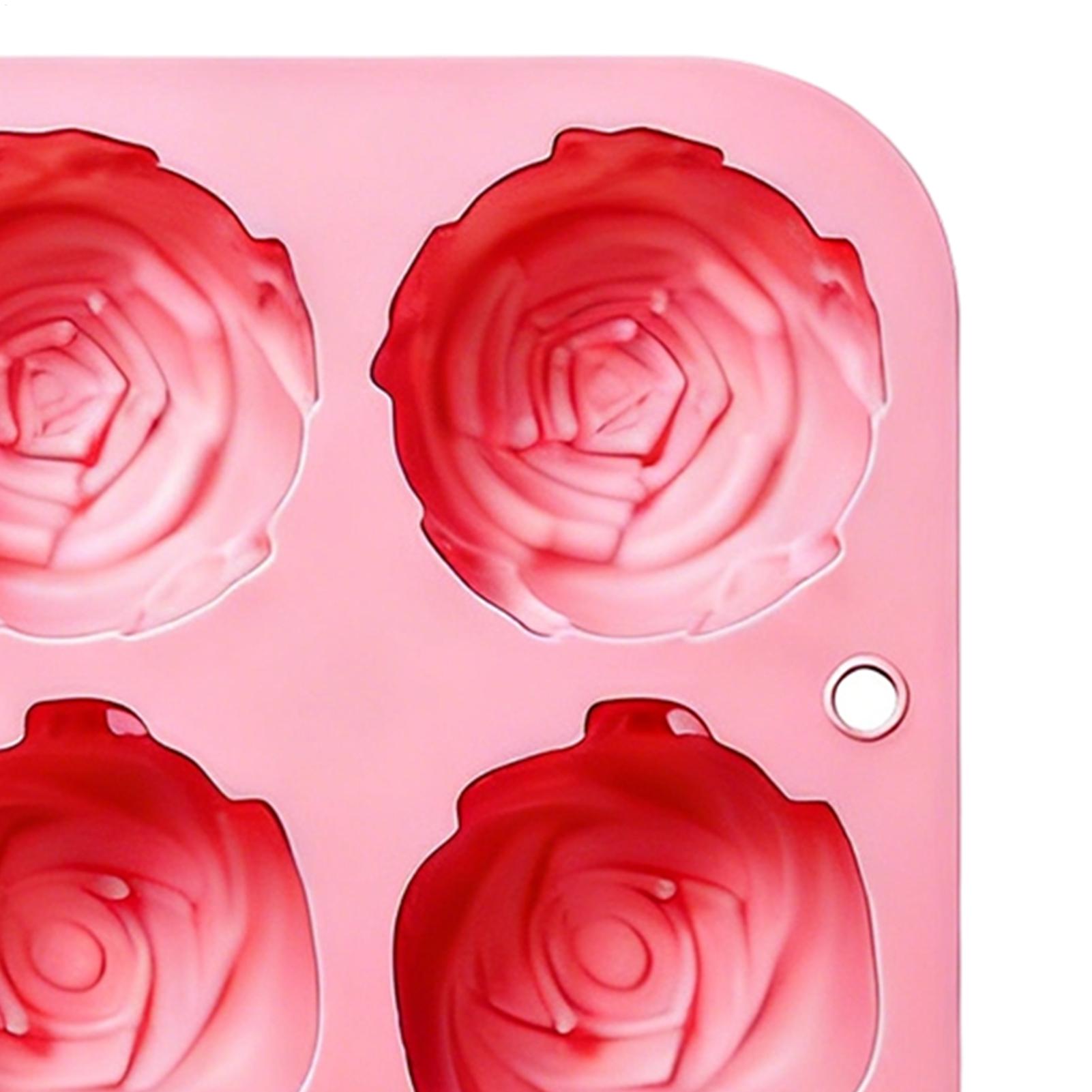 Cetakan Silikon Bunga Mawar 8  - Soap Making Diy ulasan dan harga